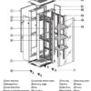GABR42U60X100 Enersafe Rack / Gabinete Autosoportado 42U 60x100 2 Ventiladores/1 Bandeja by Legrand